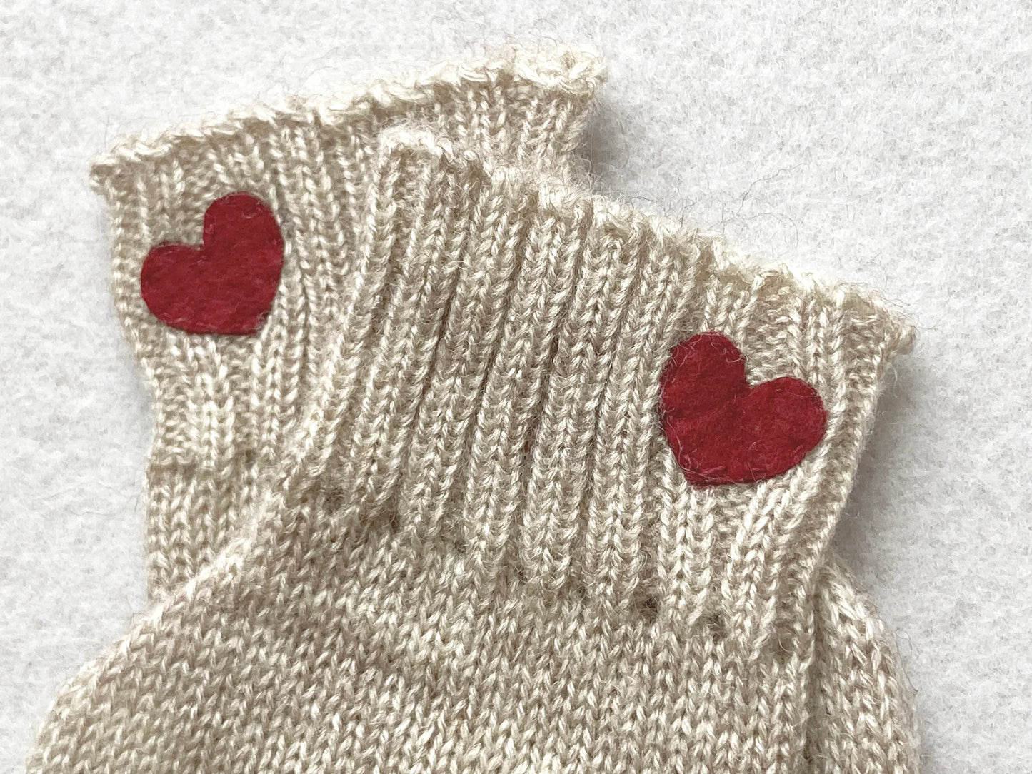 Long Arm Warmers with Burgundy Hearts, Fingerless Heart Gloves, Unique Self Care Gift, Accessories Gift For Her, Valentines Clothing Woman